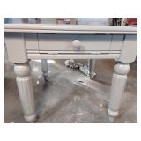 Glass top table 26.5x23.5 Tall 21.5 in.