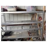 Metal shelving unit 6 foot long 6 foot high