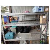 Heavy duty metal shelving unit 6 foot long 6 foot