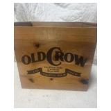 Old crow wooden box 15x11x14