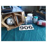 Flood light set, 2 lite canopy unit, blades,