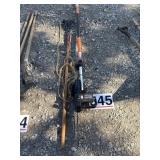 Tree, trimmer, and electric chainsaw pole