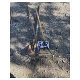 Shovel and rakes