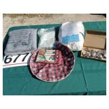 Twin XL sheet, shower curtain and turtle hooks,