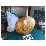 Very lg vase - wooden - 25" tall