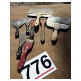 Scrapers, miscellaneous rollers brushes