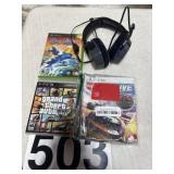 Video games Xbox PlayStation and headset