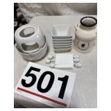 Small croc hors dï¿½oeuvres trays