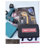 Makita electric drill with bits and new digital