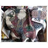 Santa tapestry and blanket