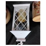 Candle lantern, 9rnament globe, goofy Christmas