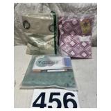 Curtains and bath tub shower mat