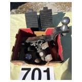 Ball hitch 2 inch rubber tire stops