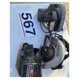 Two skill saw and belt sander