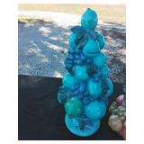 Decorative glass fruit trees