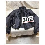 Large motorcycle jacket with padding and elbows