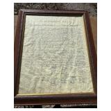 The Declaration 33.5 x27.5ï¿½