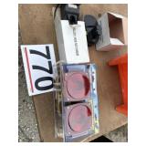 Universal utility trailer light kit, new battery