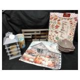 Placemats,  Home decor,  glass bowls, utensil jar