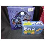 Backgammon,  Trivial Pursuit,  Farkle,  Gargoyle