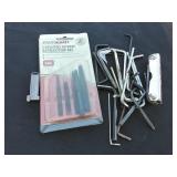 Allen keys and screw extractor set
