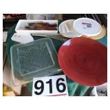 Kitchen knives, whip, twin turntables - 2, tray