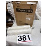 One box of new paper cups, 8 ounce
