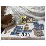 Hinges, cupit, gloves, and miscellaneous