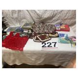 Christmas placemats, cards, pot holders.