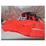 5 medium plastic bib trousers