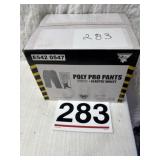Microporous poly pro pants white elastic 2X large