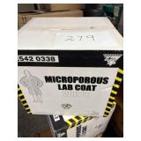 Microporous lab coat, white extra large