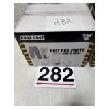 Microporous poly pro pants white elastic 2X large