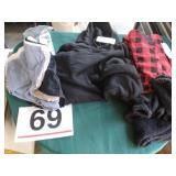 Long PJs - med, hoodie - med, fuzzy socks and