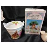 Bunny light tree house, vase, bird decor, napkin