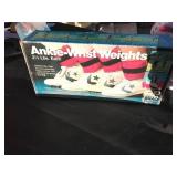 Craftsman, ankle weights, Christmas tin can,