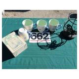 Pfaltzgraff mugs -4, Easter bunnies and candle