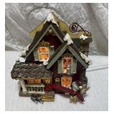 Decorated house at Christmas time lights up works