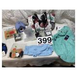 Reebok dog raincoat LED dog collar, dog foot