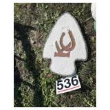 Kansas City Chiefs arrowhead concrete heavy