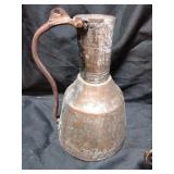 Vintage copper pitcher, vase, cup
