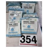 Scruzz rinse free bath sponges
