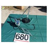 Adjustable lamp and crystal prism hanger