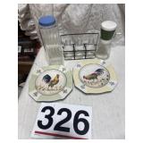 Refrigerator jar, bottles, and miscellaneous