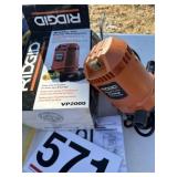 Rigid, wet, dry vac pump