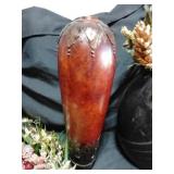 2 vases with faux flowers and clocks