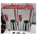 Vacuum kettle two stainless steel heat preserved