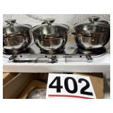 Kalorik  three pot warmer new pots  included