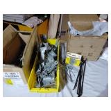 Corner braces, shelf hooks, peg board hooks