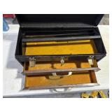 Toolbox with key and lock.